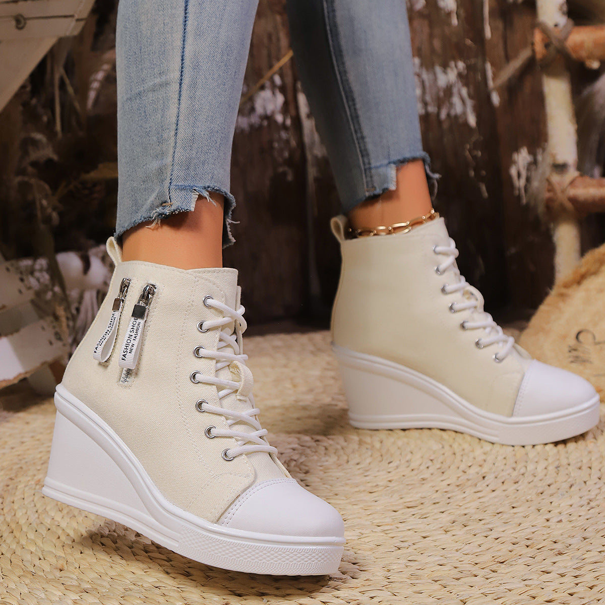 Women's Casual Wedge Sneakers