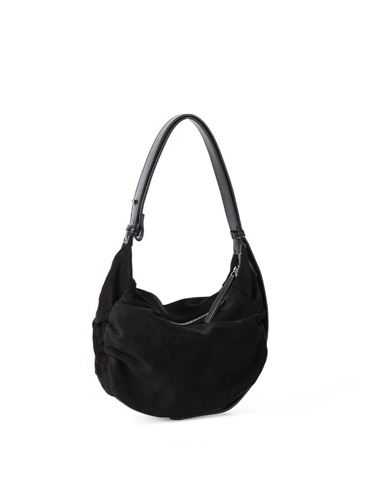 Women's Suede Shoulder Crossbody Dumpling Bag Crossbody Bag