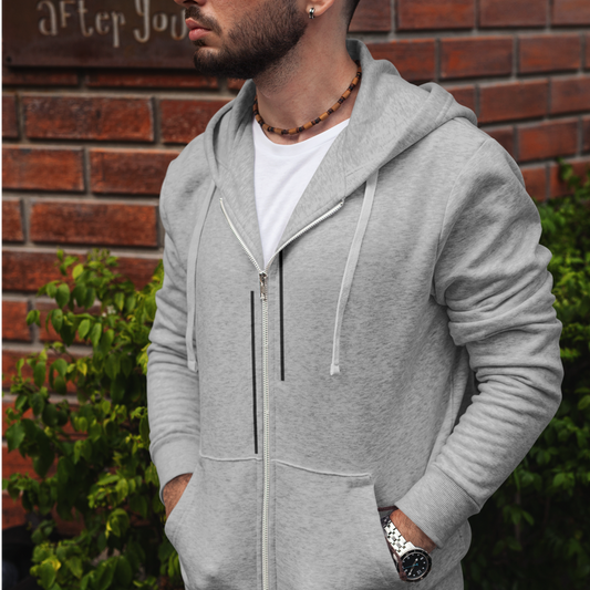 Men's Stripes Zip Up Hoodie