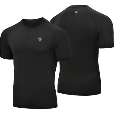 RDX T15 Rashguard Manga Corta Negro