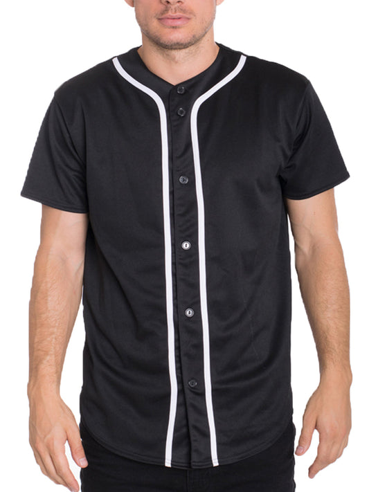 Mens Baseball Button Down Jersey