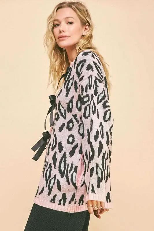 Sweaters Trendsi Leopard Cardigan Women's Fall Fashion Open Front Knit Sweater Soft