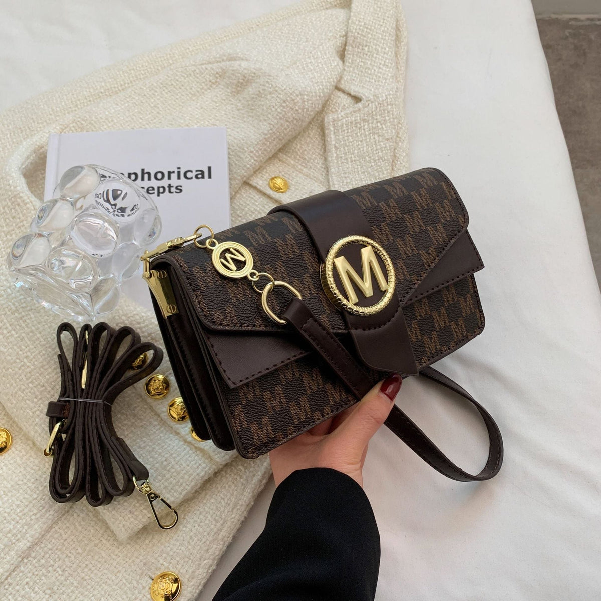 Niche Personality Printed Letter Travel Bag