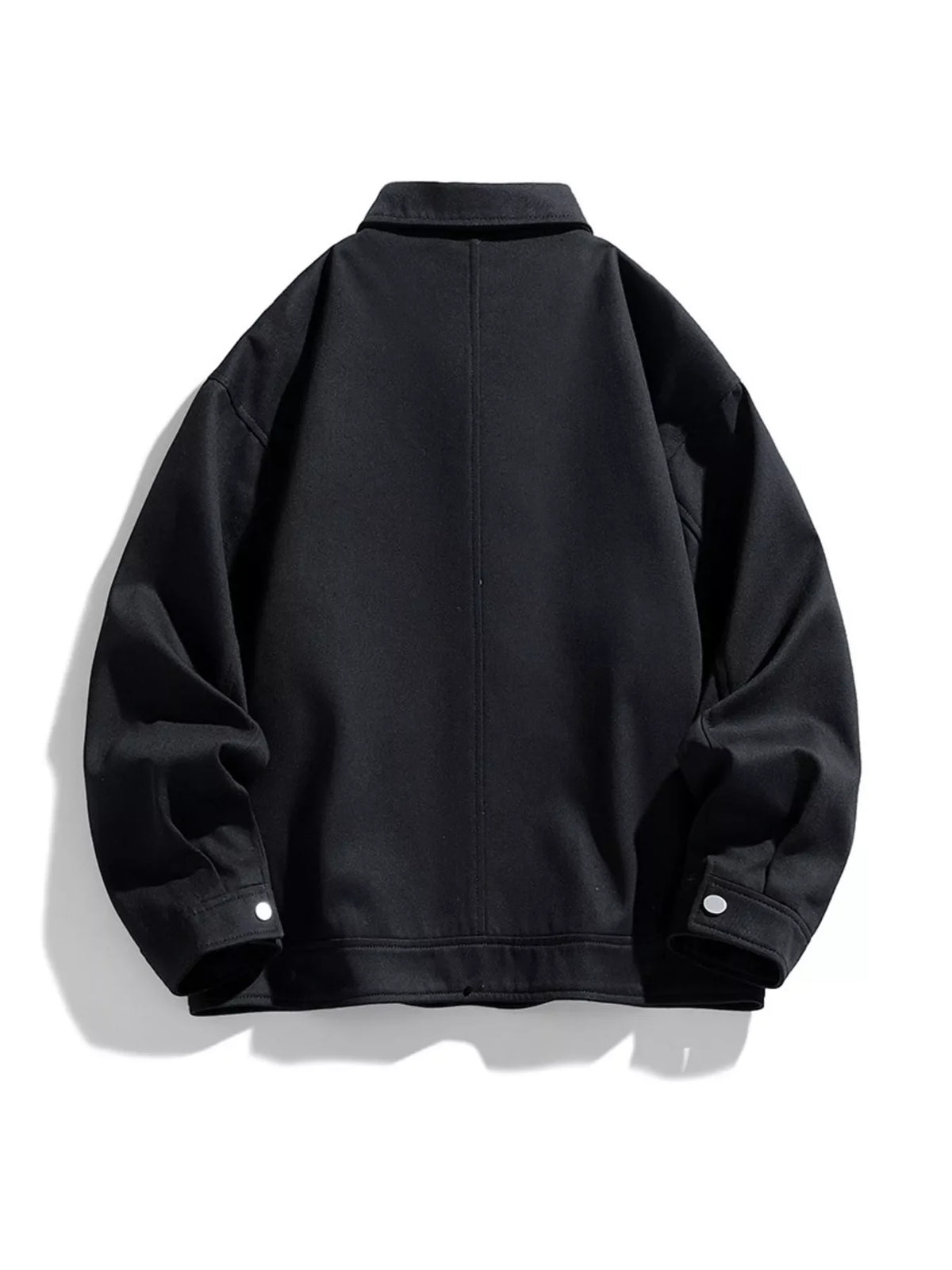 Men's Plus Size Casual Snap-Down Jacket