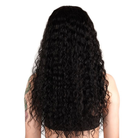 Peluca de Cabello Humano Frontal de Encaje Transparente 13x4 Onda Profunda