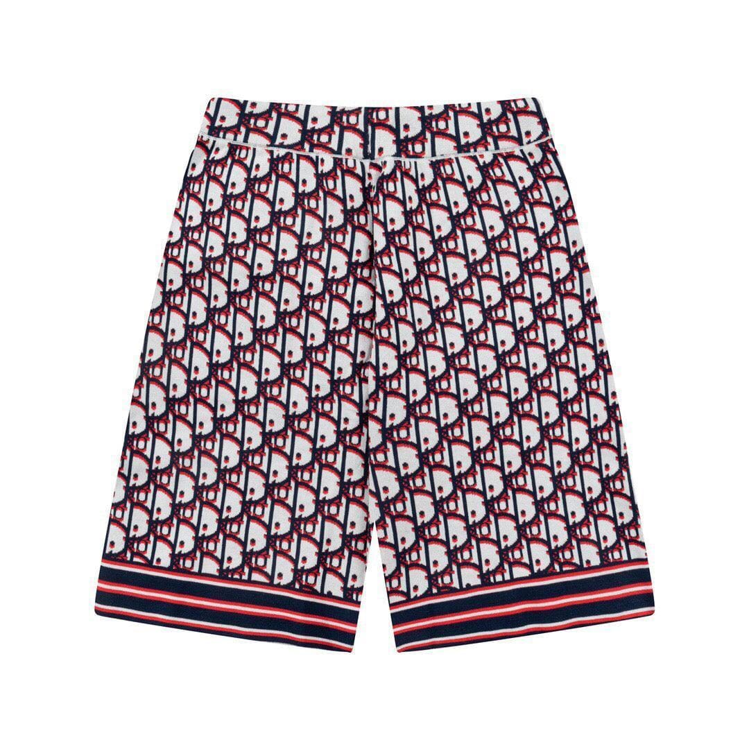Dior Knit Basketball Shorts 'Red'