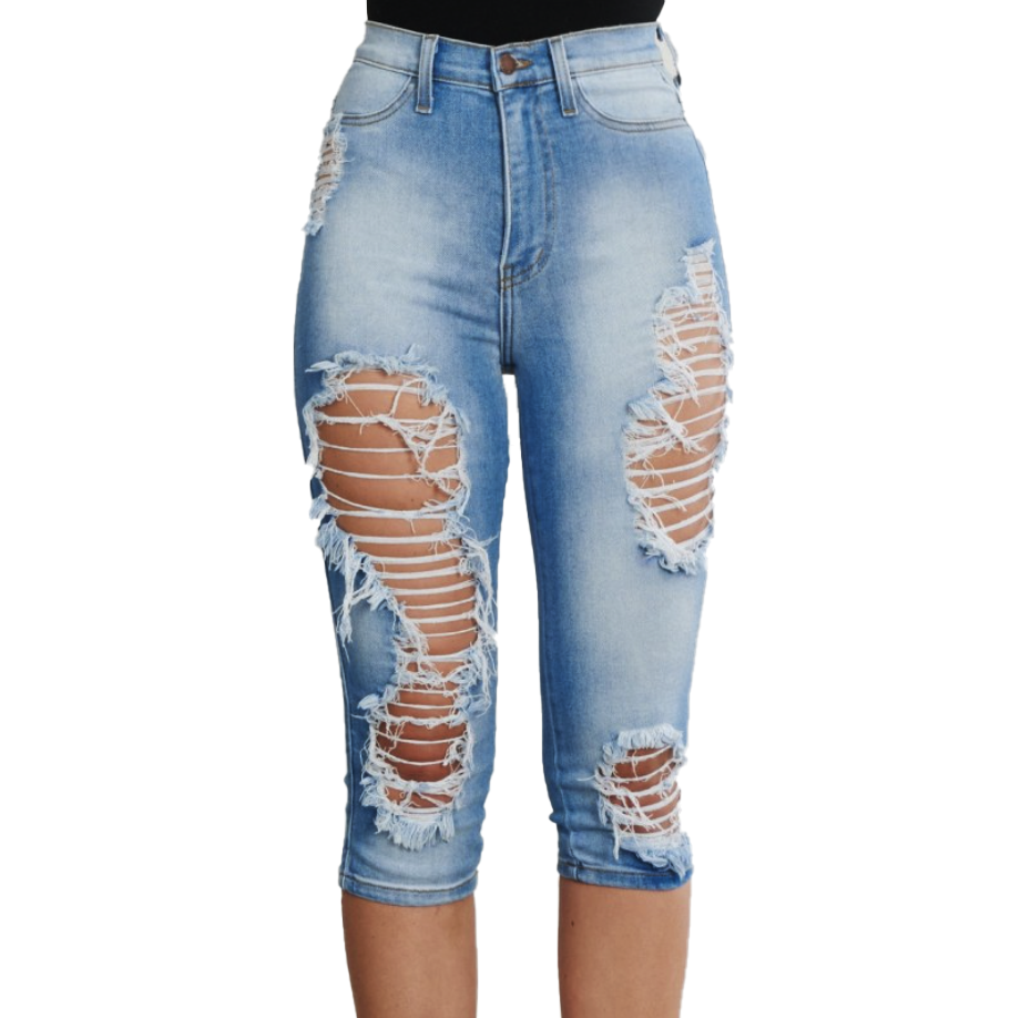 {{P1853}} Pantalones cortos largos desgastados