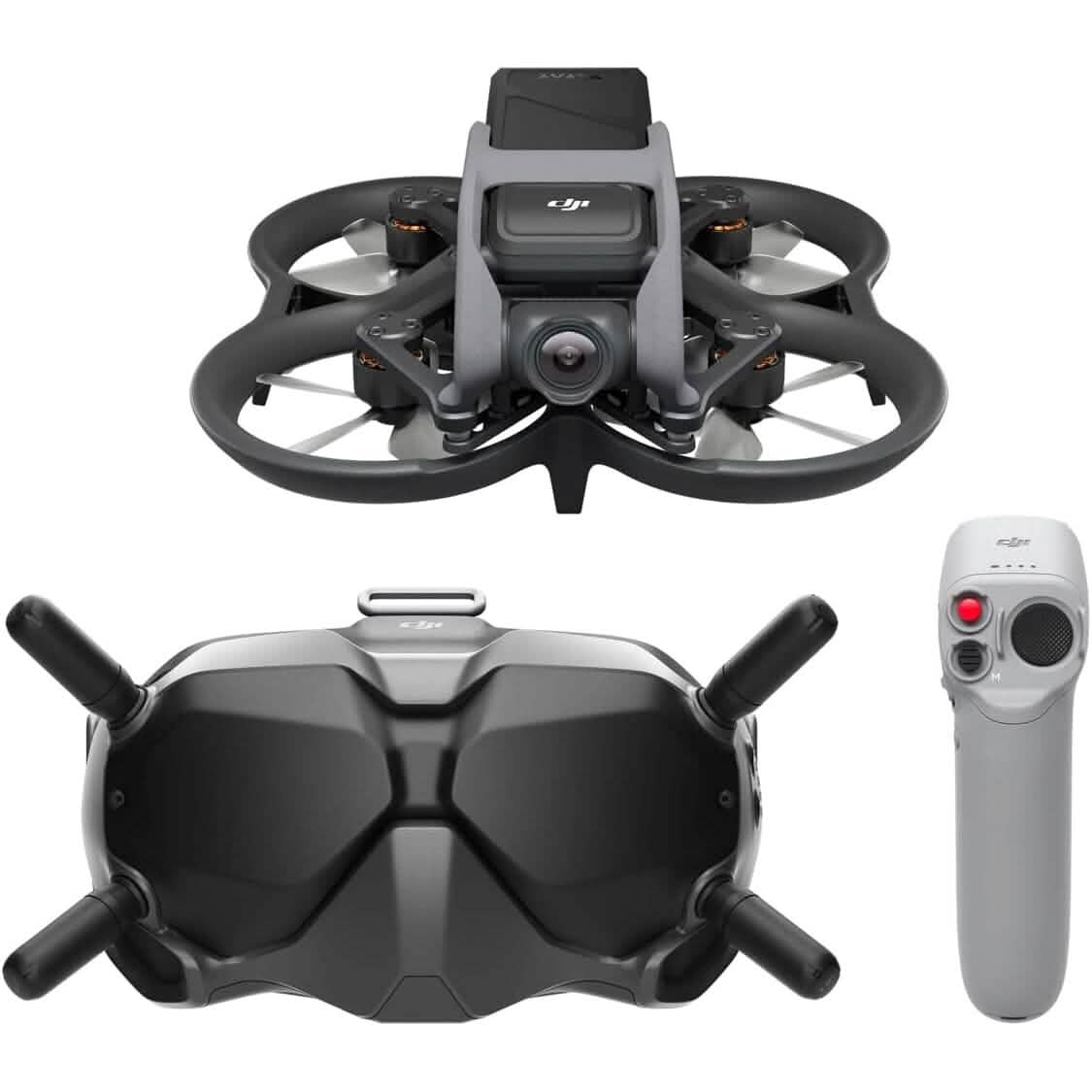 DJI Avata Fly Smart Combo (DJI FPV Goggles V2) - First-Person View Drone UAV Quadcopter with 4K Stabilized Video (Refurbished)