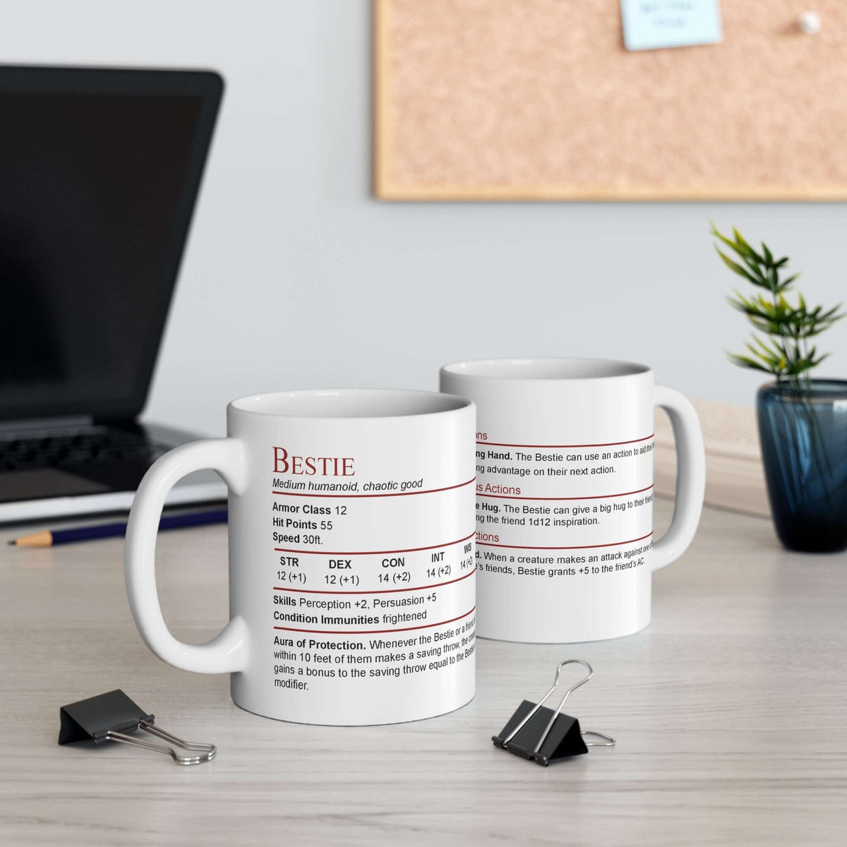 D&D Bestie Stat Block Mug