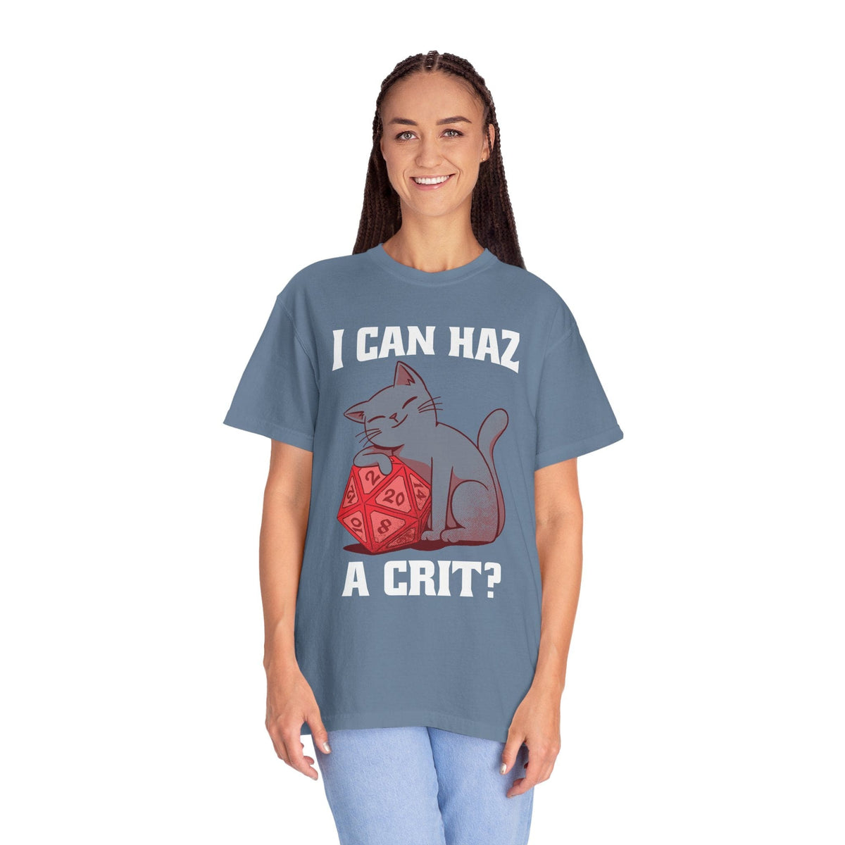 D&D Cat Shirt - I Can Haz a Crit? - Comfort Colors