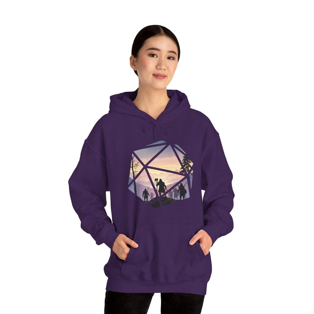 D&D D20 Landscape Hoodie