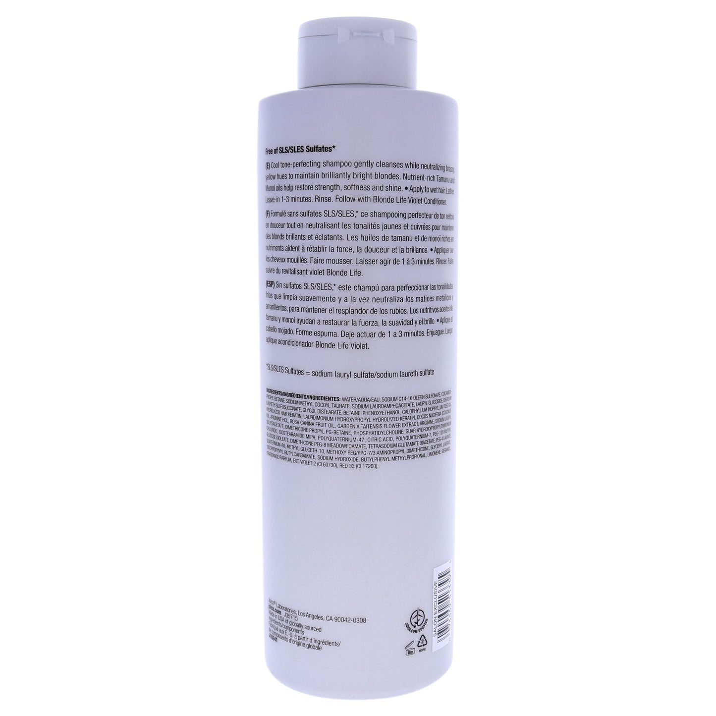 Blonde Life Violet Shampoo by Joico for Unisex - 33.8 oz Shampoo