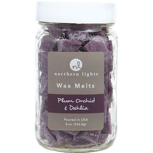 PLUM ORCHID & DAHLIA by Northern Lights SIMMERING FRAGRANCE CHIPS - 7 OZ JAR CONTAINING 100 MELTS