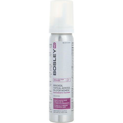 BOSLEY by Bosley BOSLEYMD HAIR REGROWTH TREATMENT FOR WOMEN MINOXIDIL TOPICAL AEROSOL 5% - TWO MONTH SUPPLY 2.11 OZ (FOAM)