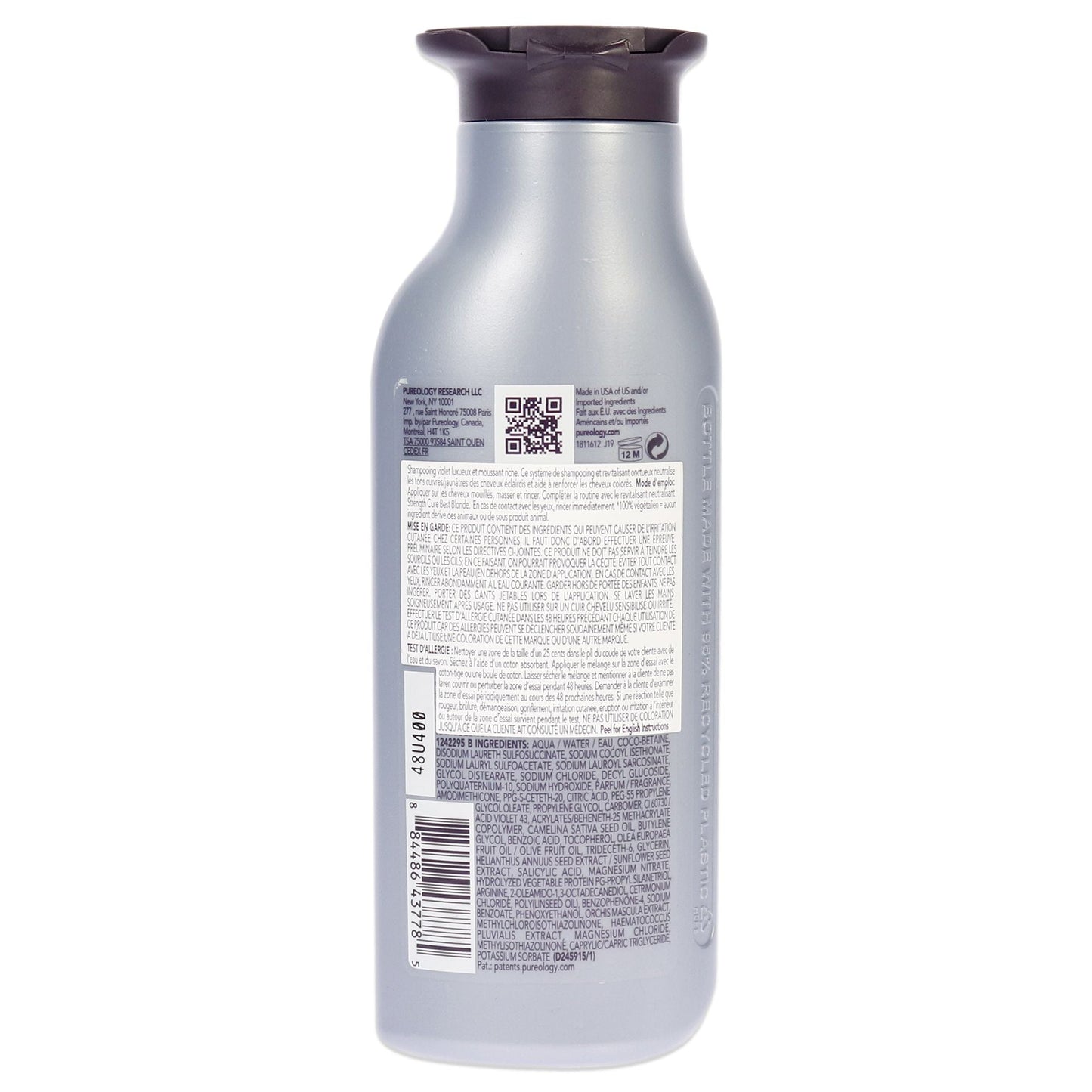 Strength Cure Blonde Shampoo by Pureology for Unisex - 9 oz Shampoo