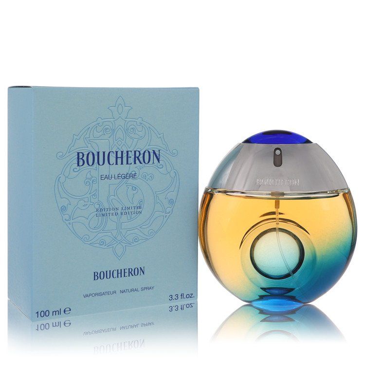 Boucheron Eau Legere by Boucheron Eau De Toilette Spray (Blue Bottle, Bergamote, Genet, Narcisse, Musc)