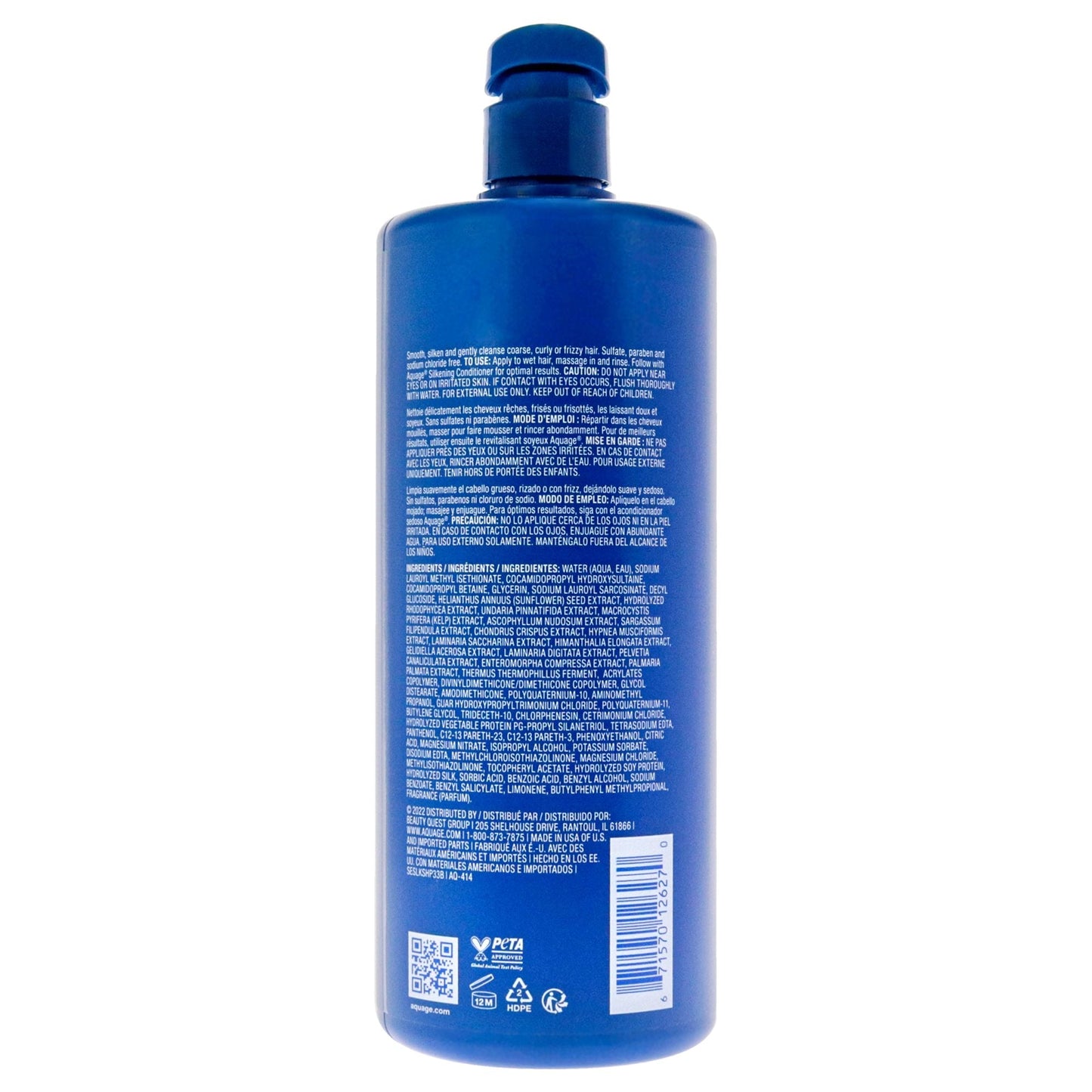 Seaextend Silkening Shampoo by Aquage for Unisex - 33.8 oz Shampoo