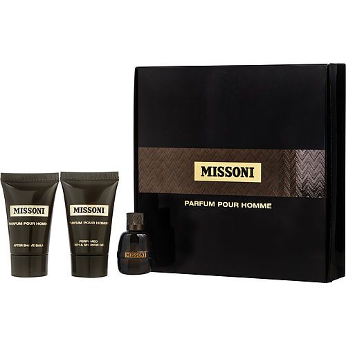 MISSONI by Missoni EAU DE PARFUM 0.17 OZ & AFTERSHAVE BALM 0.8 OZ & SHOWER GEL 0.8 OZ