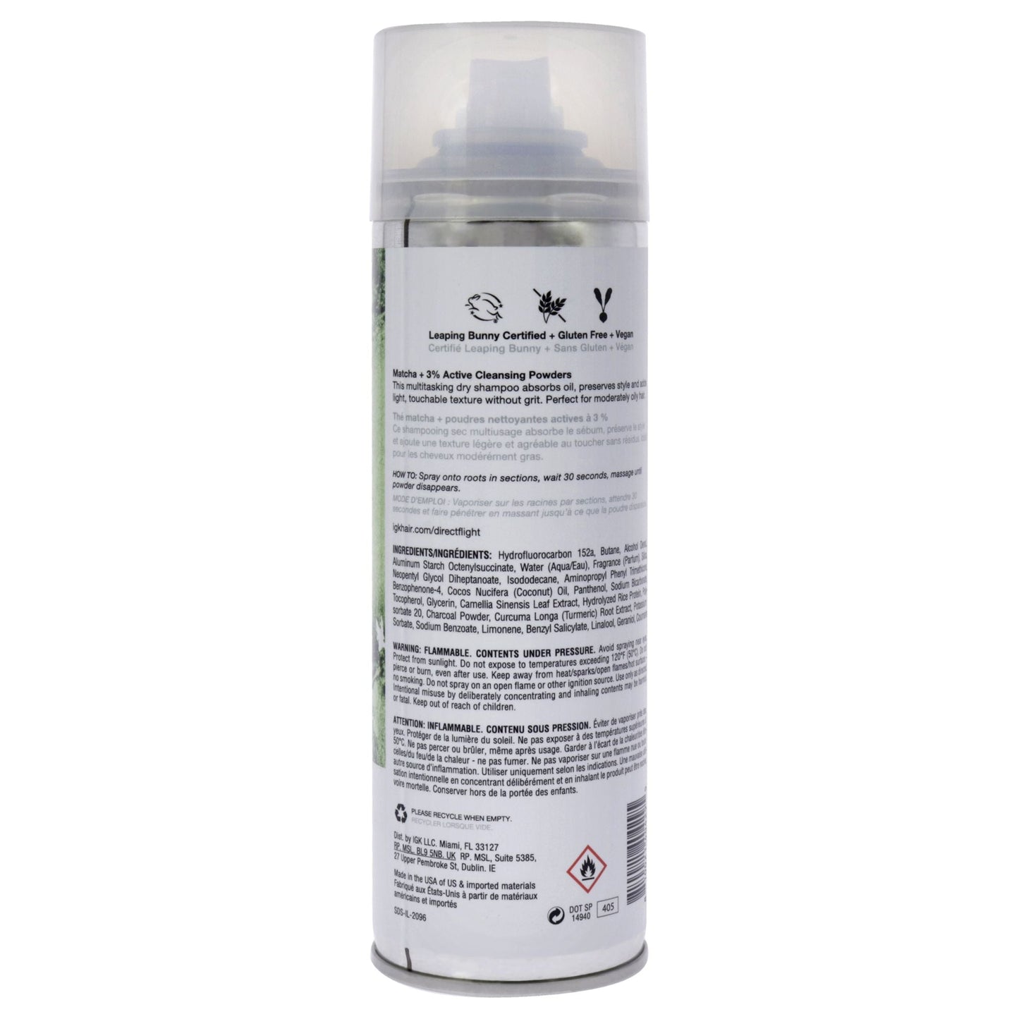 Direct Flight Matcha Dry Shampoo