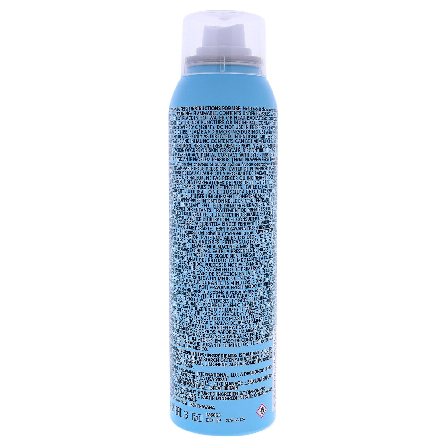 Fresh Dry Shampoo by Pravana for Unisex - 3.4 oz Dry Shampoo