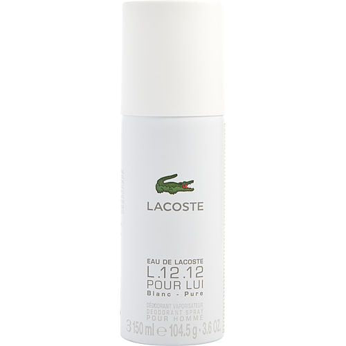 LACOSTE L.12.12 BLANC by Lacoste PURE DEODORANT SPRAY 3.6 OZ