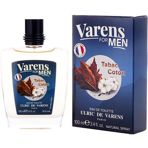 VARENS FOR MEN TABAC COTTON by Ulric de Varens EDT SPRAY 3.4 OZ