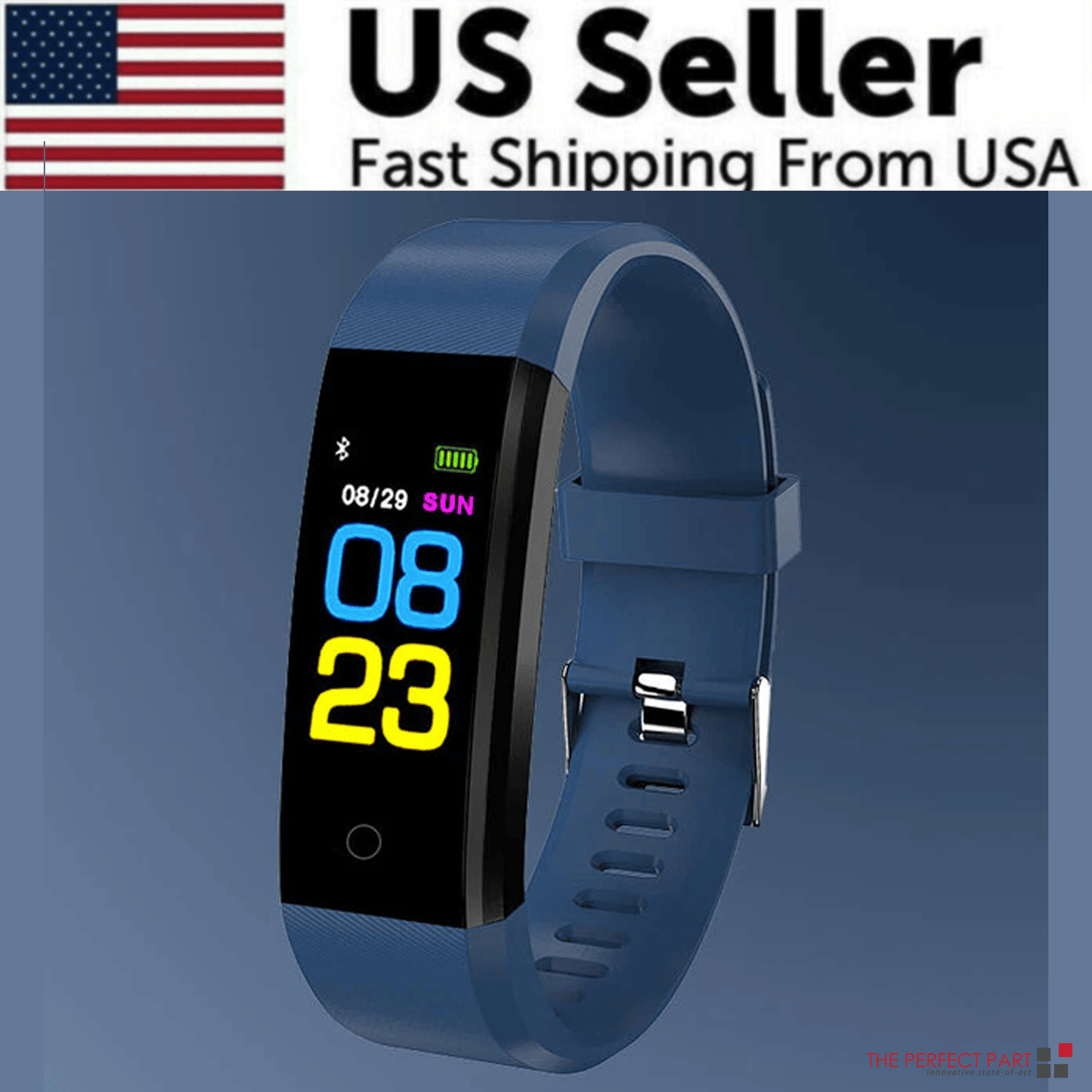 Fitness Smart Watch Activity Tracker Heart Rate For Women Men Oxygen BP Monitor