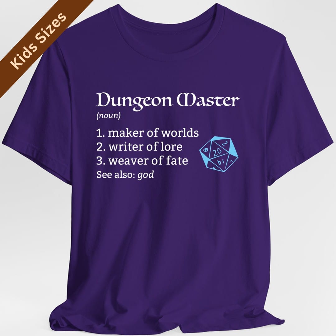 Dungeon Master Definition D&D Kids T-Shirt