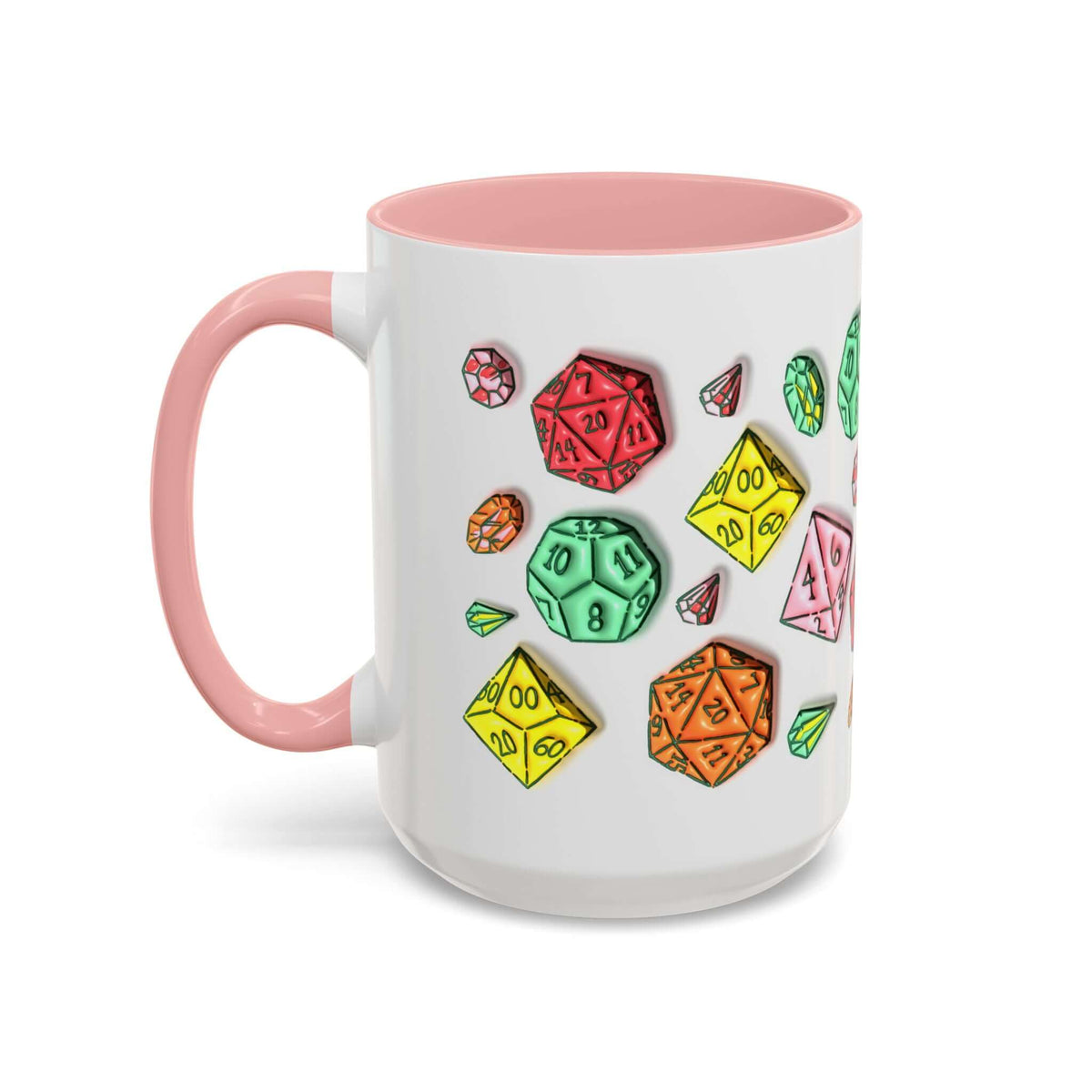 Dungeons and Dragons Mug - Dice Pattern