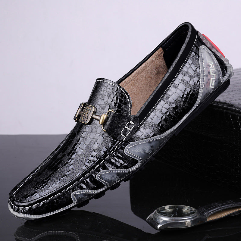 First Layer Cowhide Casual Shoes For Men