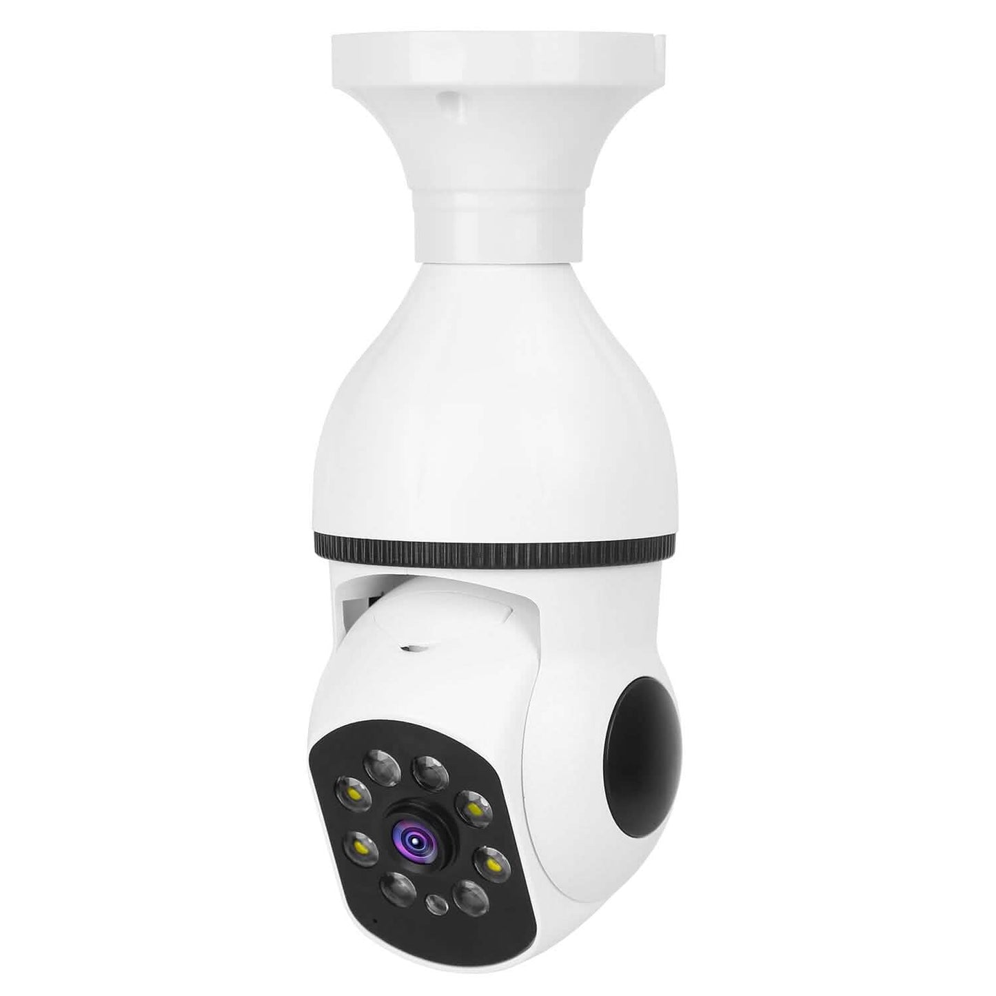 E27 WiFi Bulb Camera 1080P FHD WiFi IP Pan Tilt Security Surveillance Camera with Two-Way Audio Full Color Night Vision