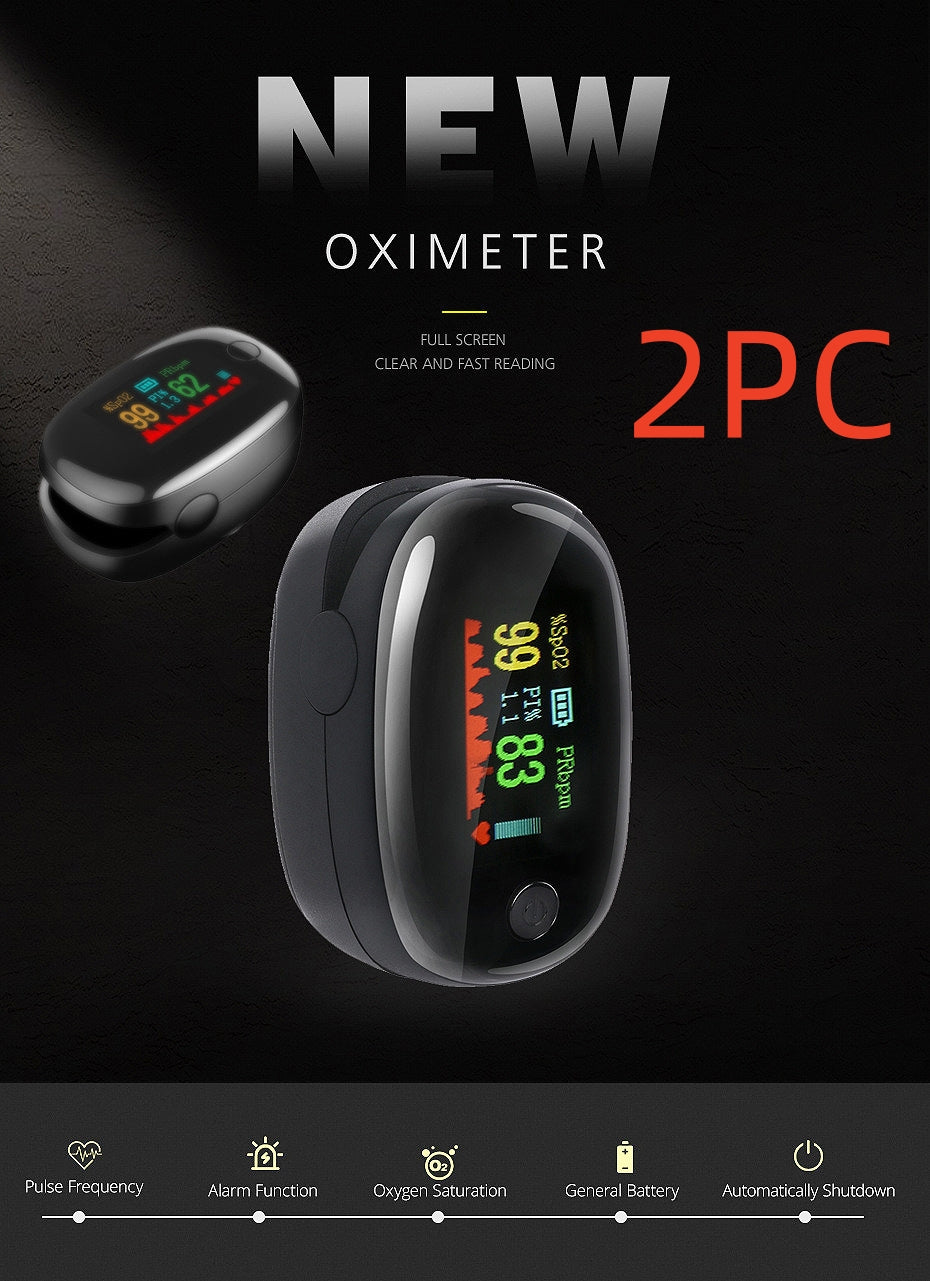 Fingertip Pulse Oximeter - OLED Display Blood Oxygen Saturation & Heart Rate Monitor With Perfusion Index
