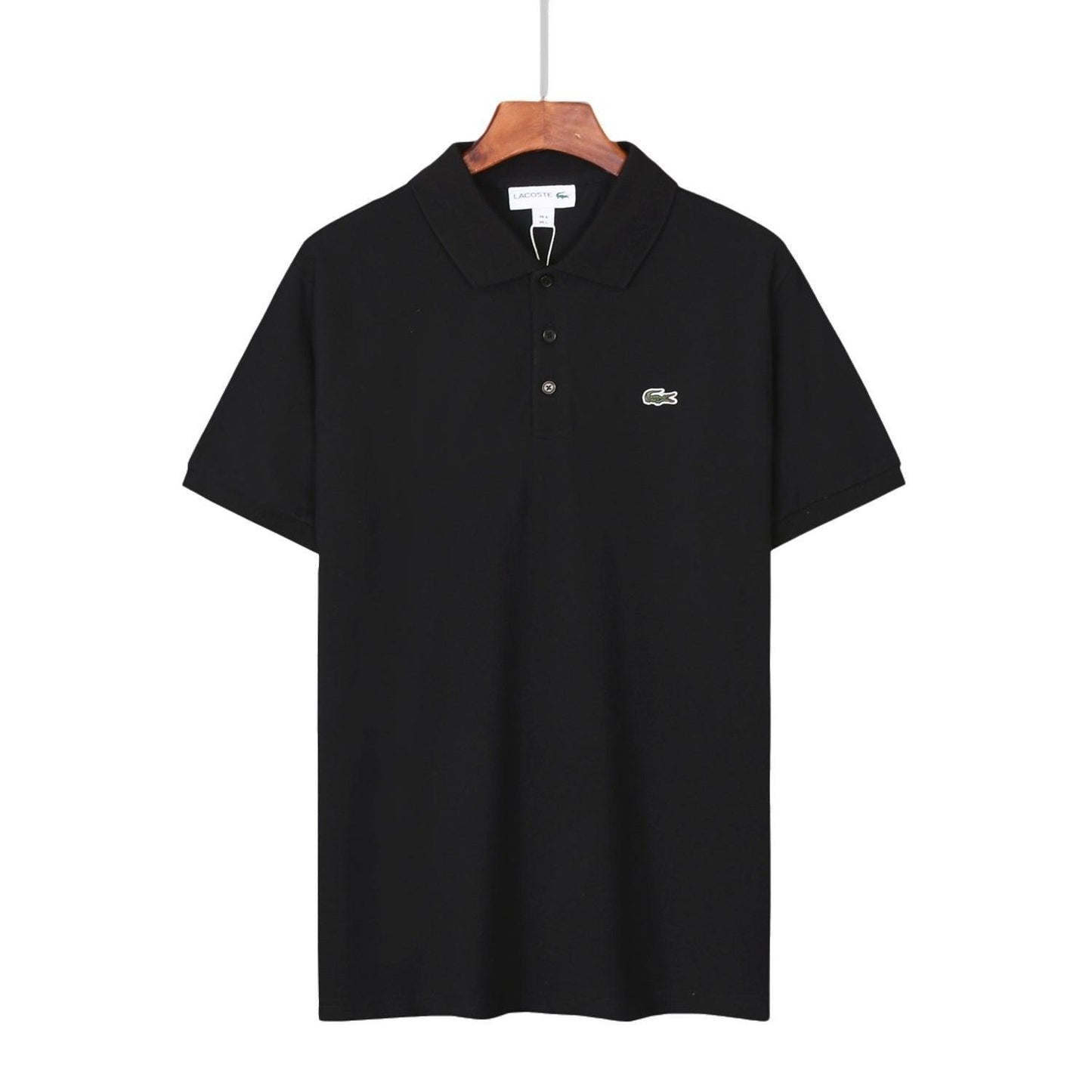 Lacoste Black T-Shirt with Collar