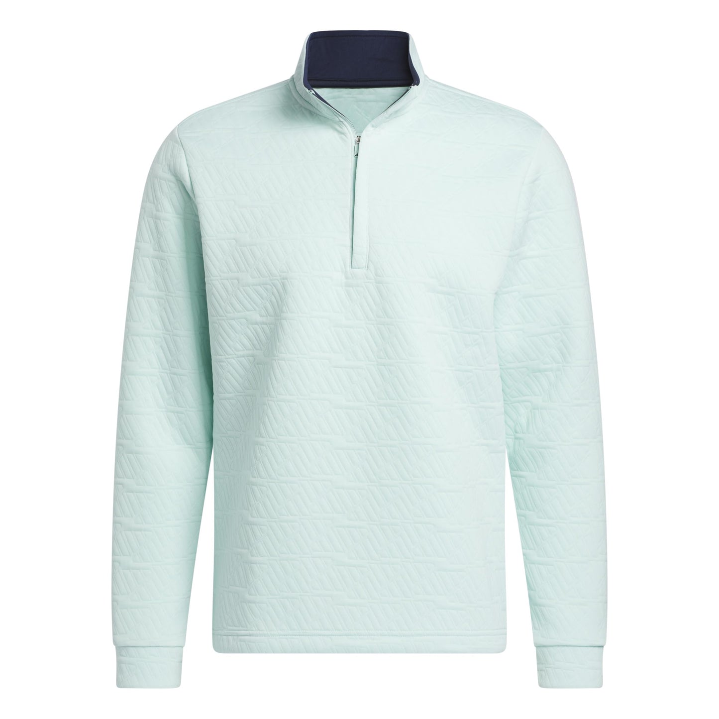 adidas Mens DWR Quarter Zip Pullover Semi Flash Aqua Small