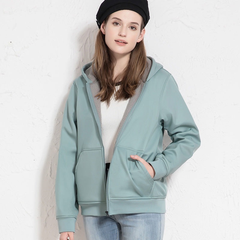 Chaqueta polar impermeable y cortavientos de mujer para exterior