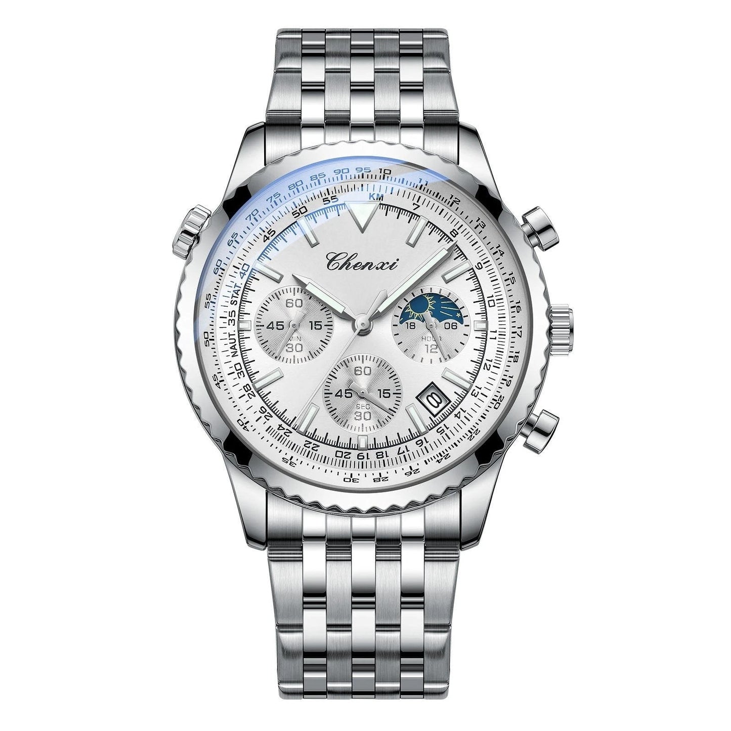 Men's Table Quartz Luminous Waterproof Watch