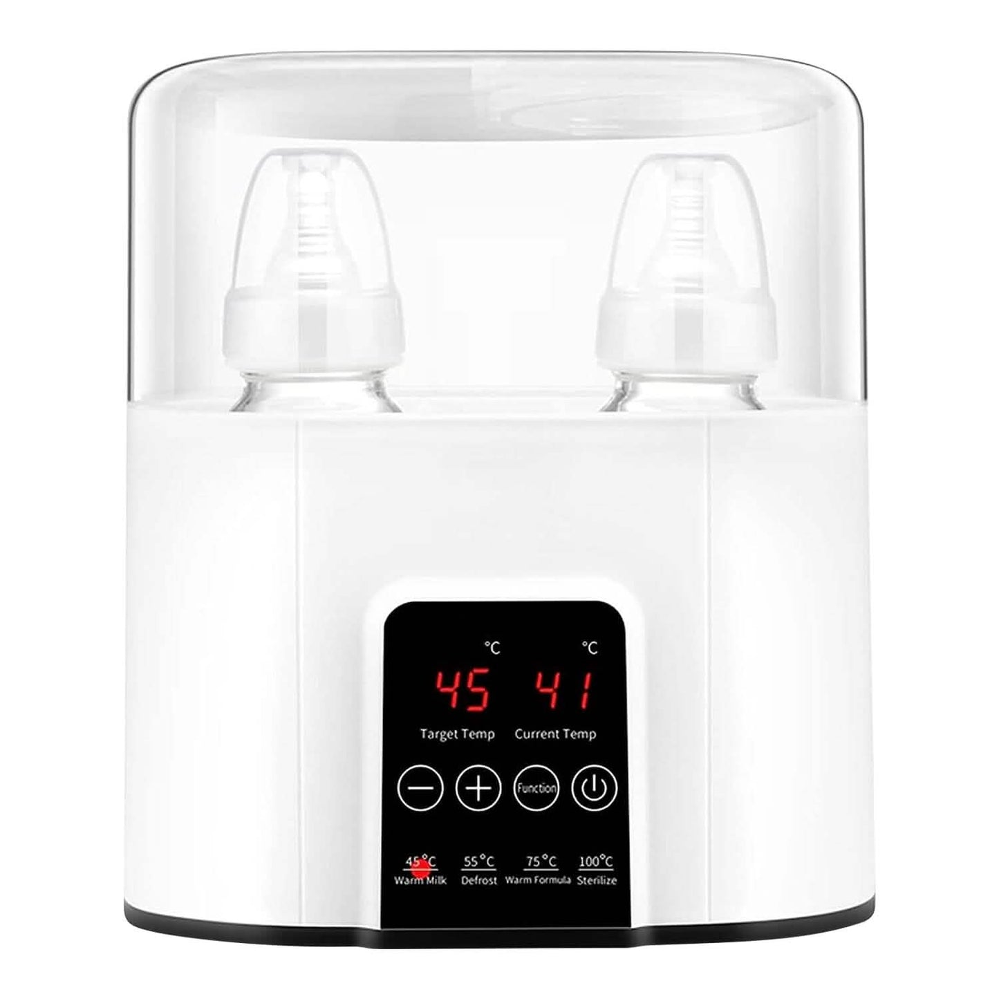 Electric Baby Milk Bottle Warmer Fit with 4 Heating Modes Adjustable Temperature Display Screen