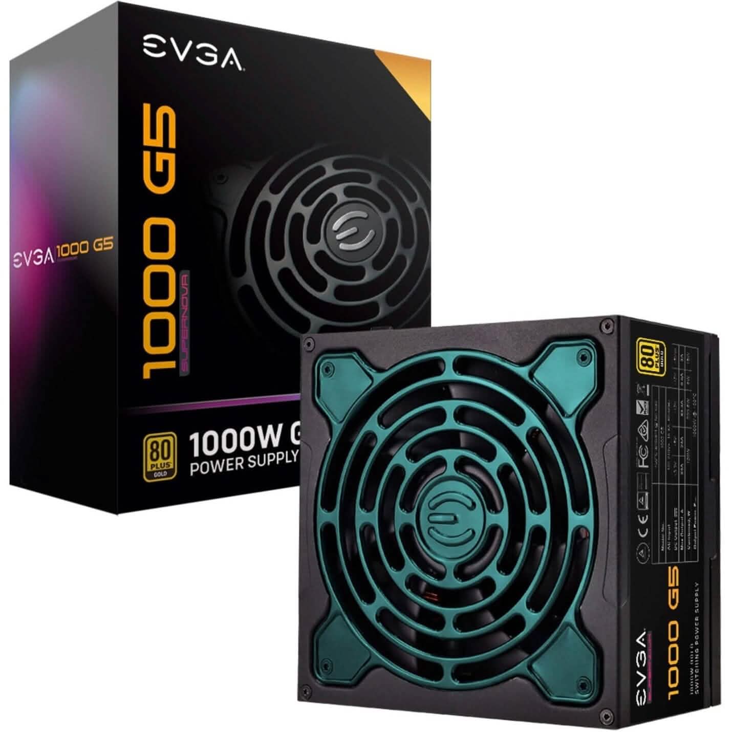 EVGA SuperNOVA 1000 G5 Power Supply (220-G5-1000-X1) (Refurbished)