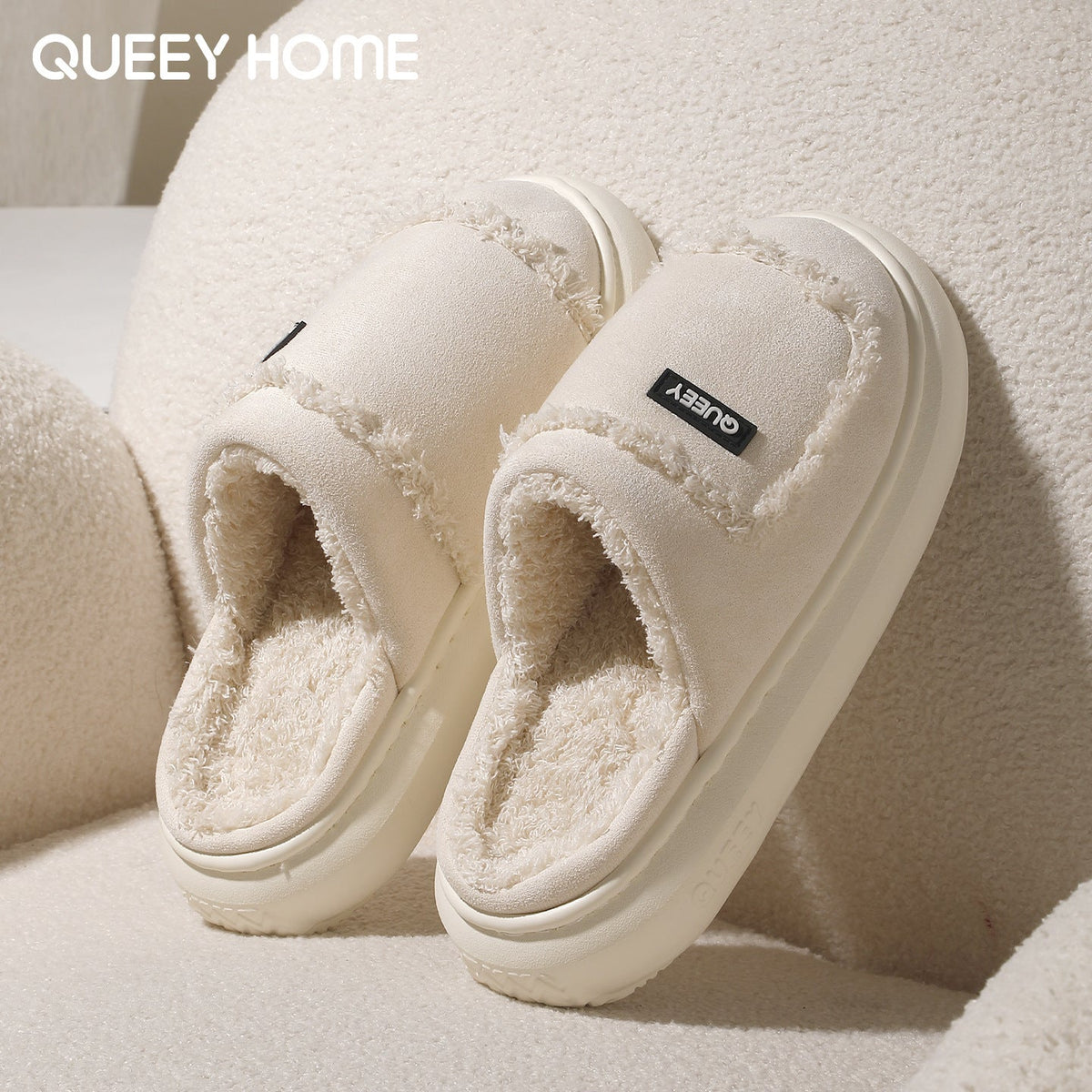 Women's Warm Non-slip Suede Cotton Slippers