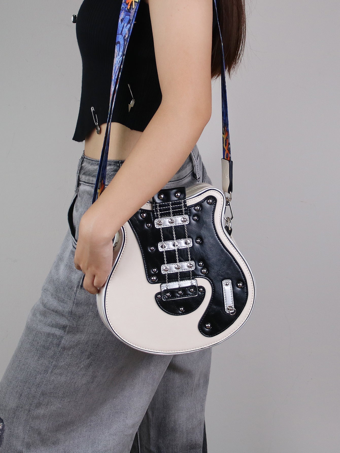 Women's Personalized Guitar Messenger Bag