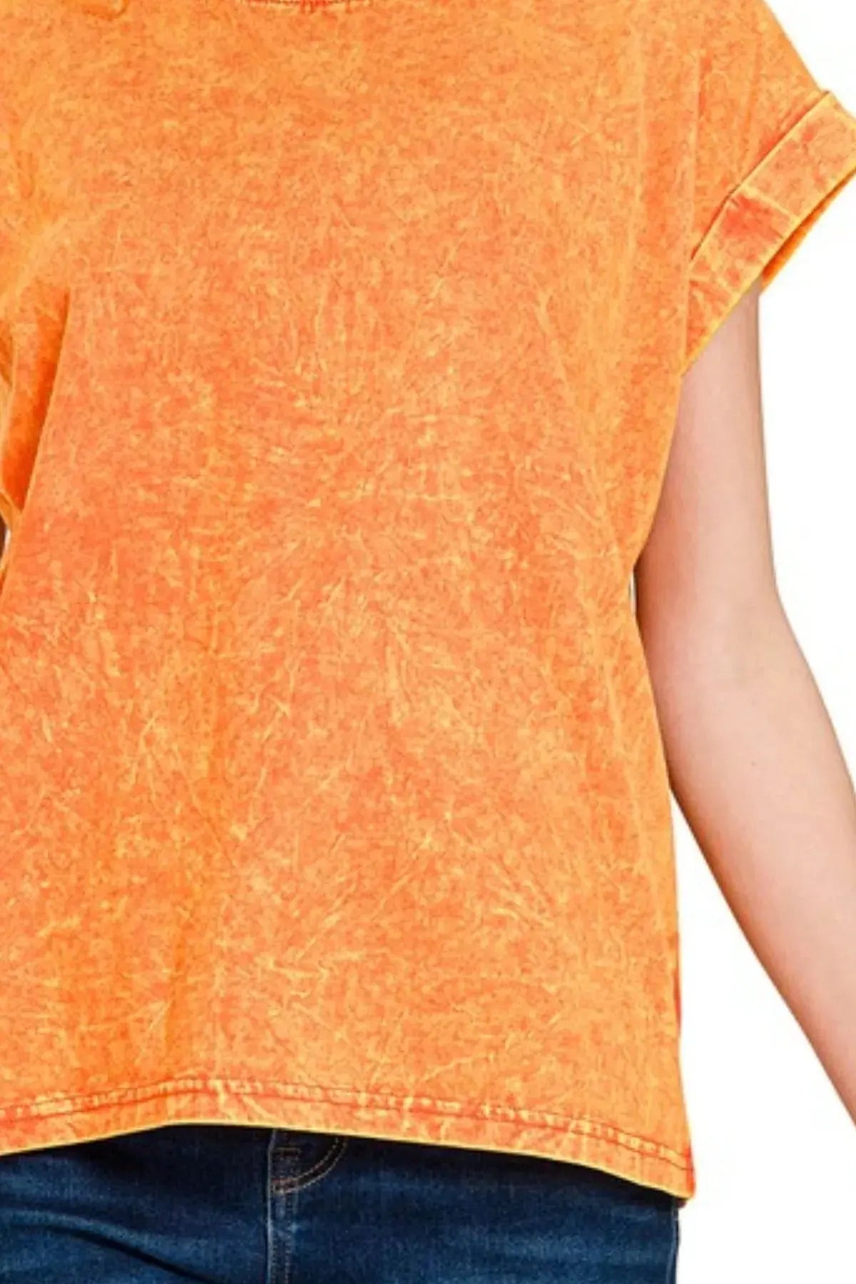 Crinkle Tee - Soft & Comfy - Women's Casual Top