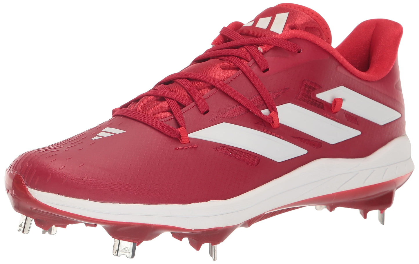 adidas Mens Adizero Afterburner 9 Sneaker Team Power Red/White/Vivid Red 9.5