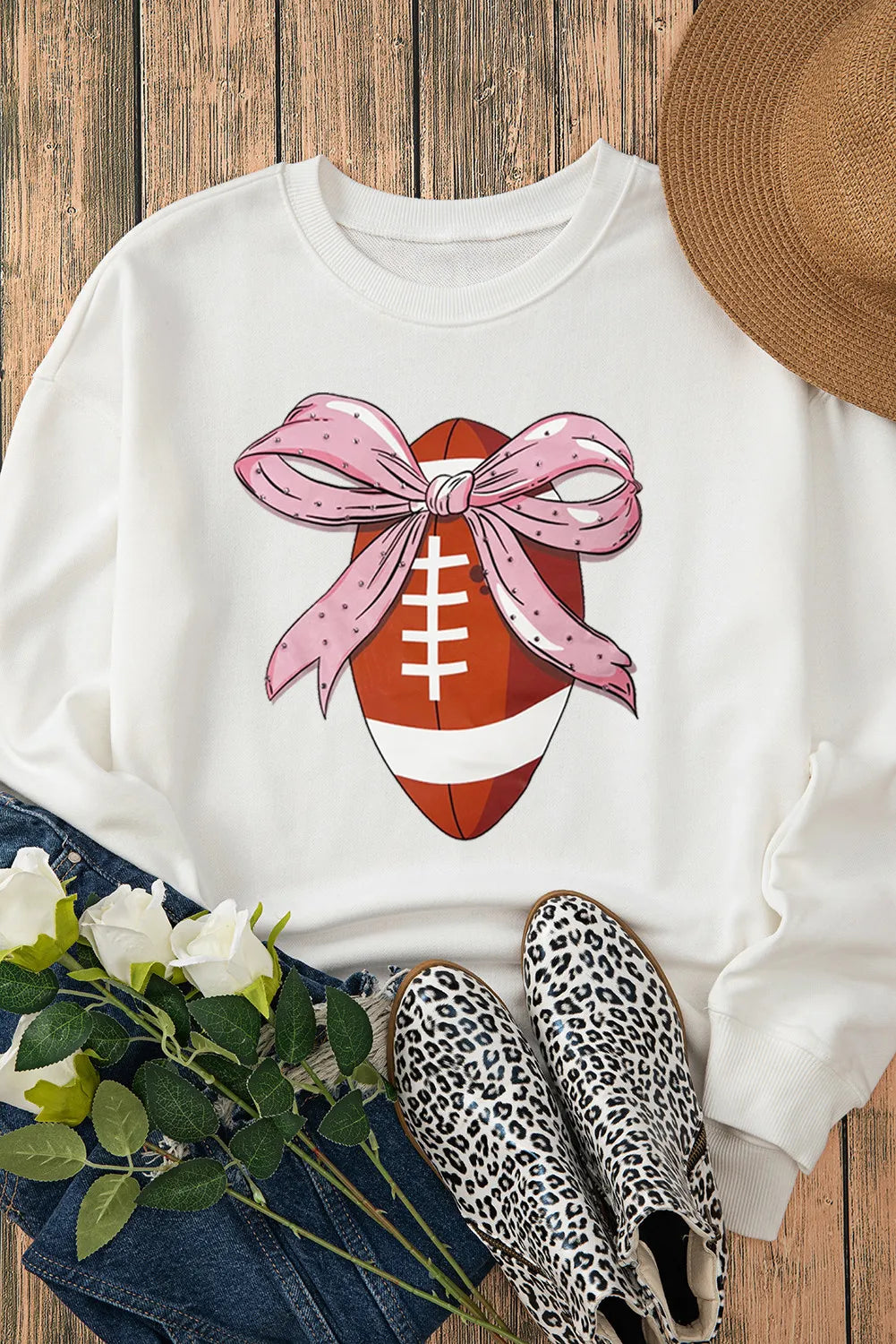 Sudadera de fútbol de cuello redondo y manga larga