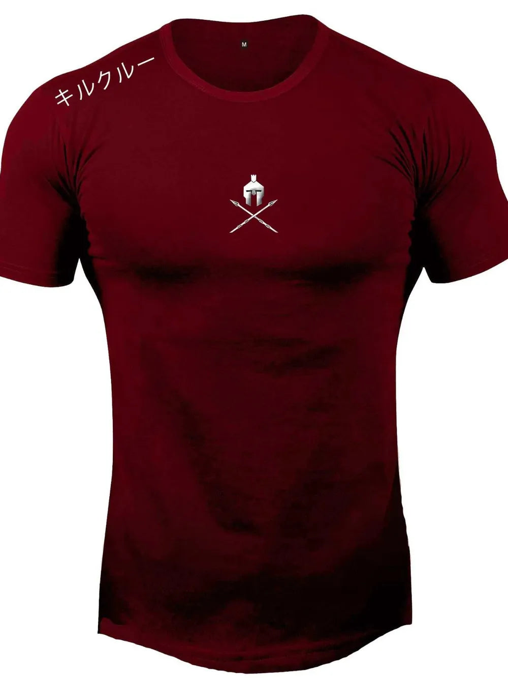Camiseta de manga corta y cuello redondo de talla grande para hombre