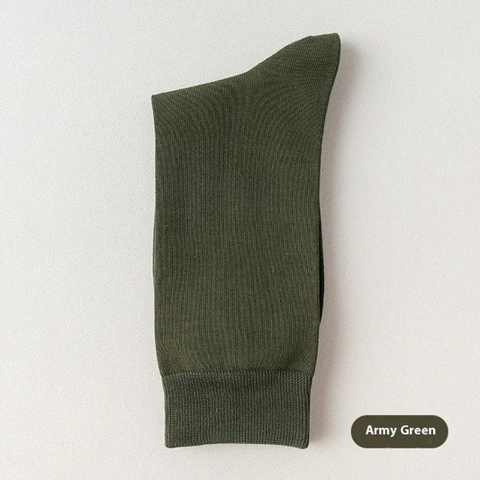 Men's Mid-calf Pure Cotton Business Socks