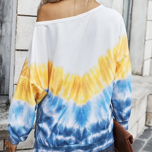 Sudadera con capucha degradada para mujer