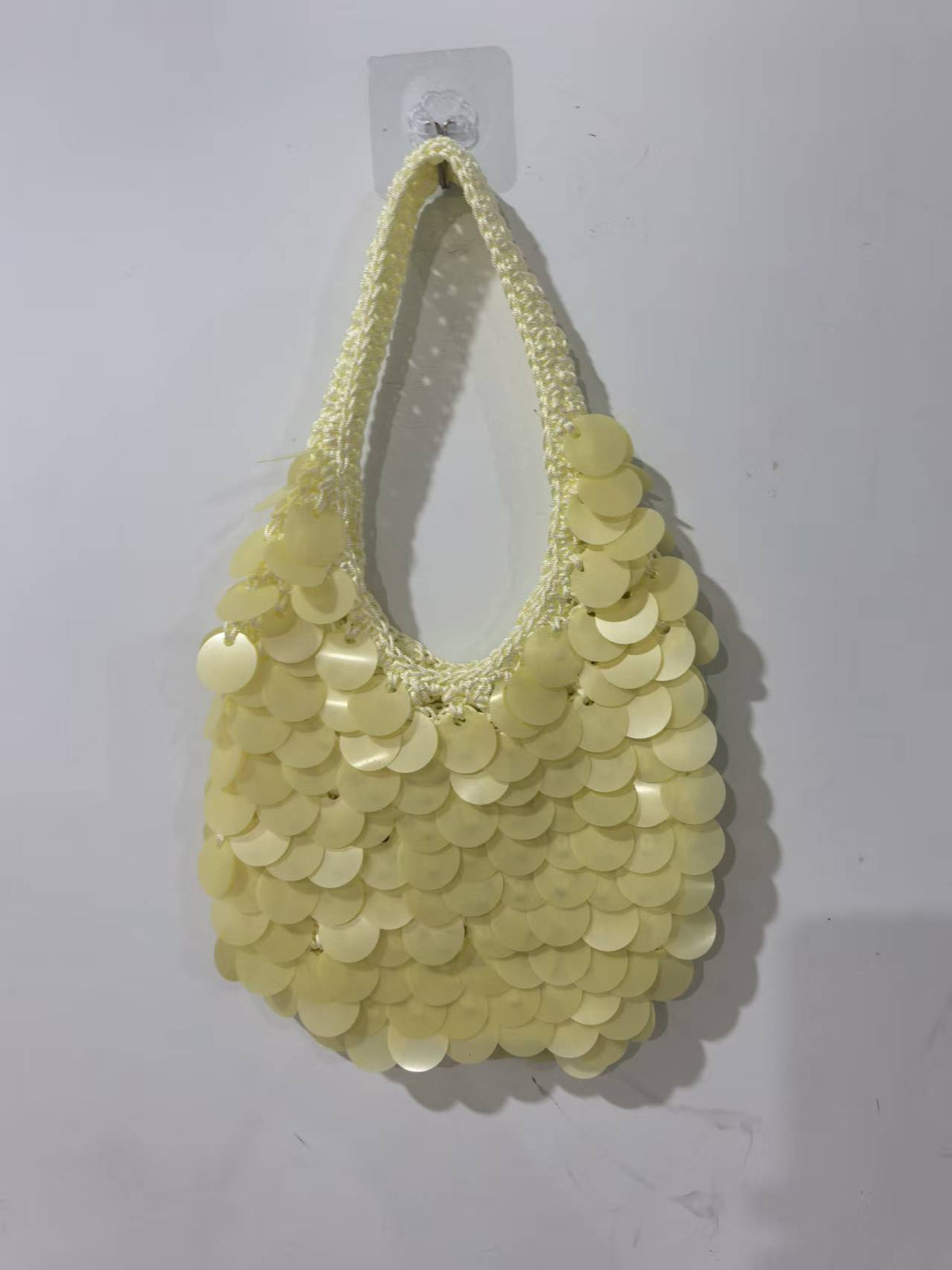New High-End Handmade Natural Sequin Handbag For Women
