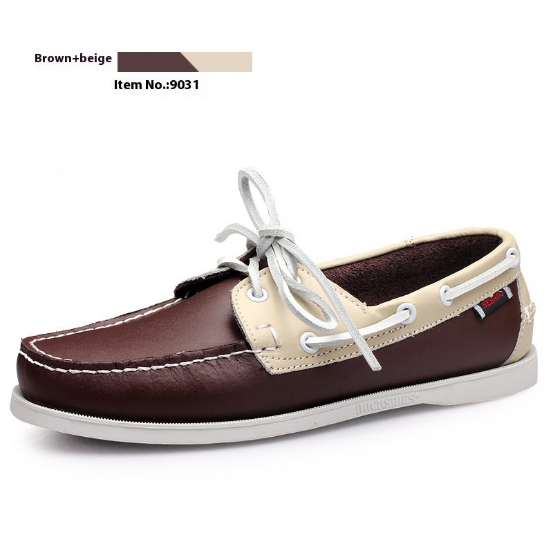 Men's Business Casual Leather Flats