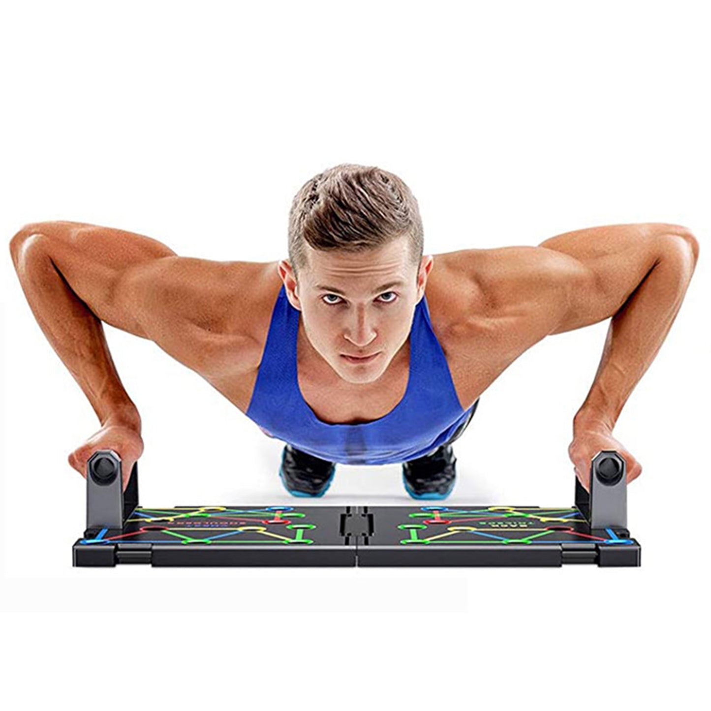 Sistema de tabla para flexiones 9 en 1, para entrenamiento de gimnasio y ejercicios de fitness