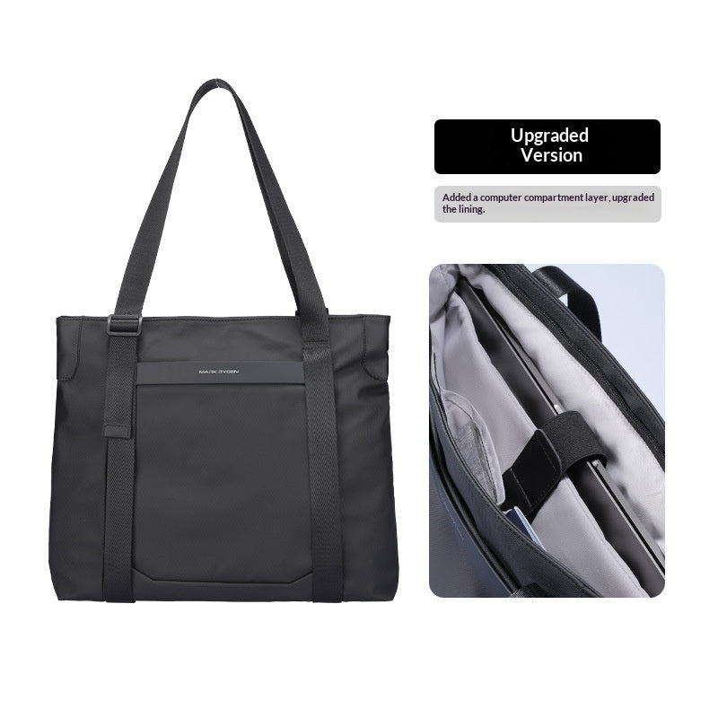 Men's Large Capacity Layered Shoulder Messenger Bag